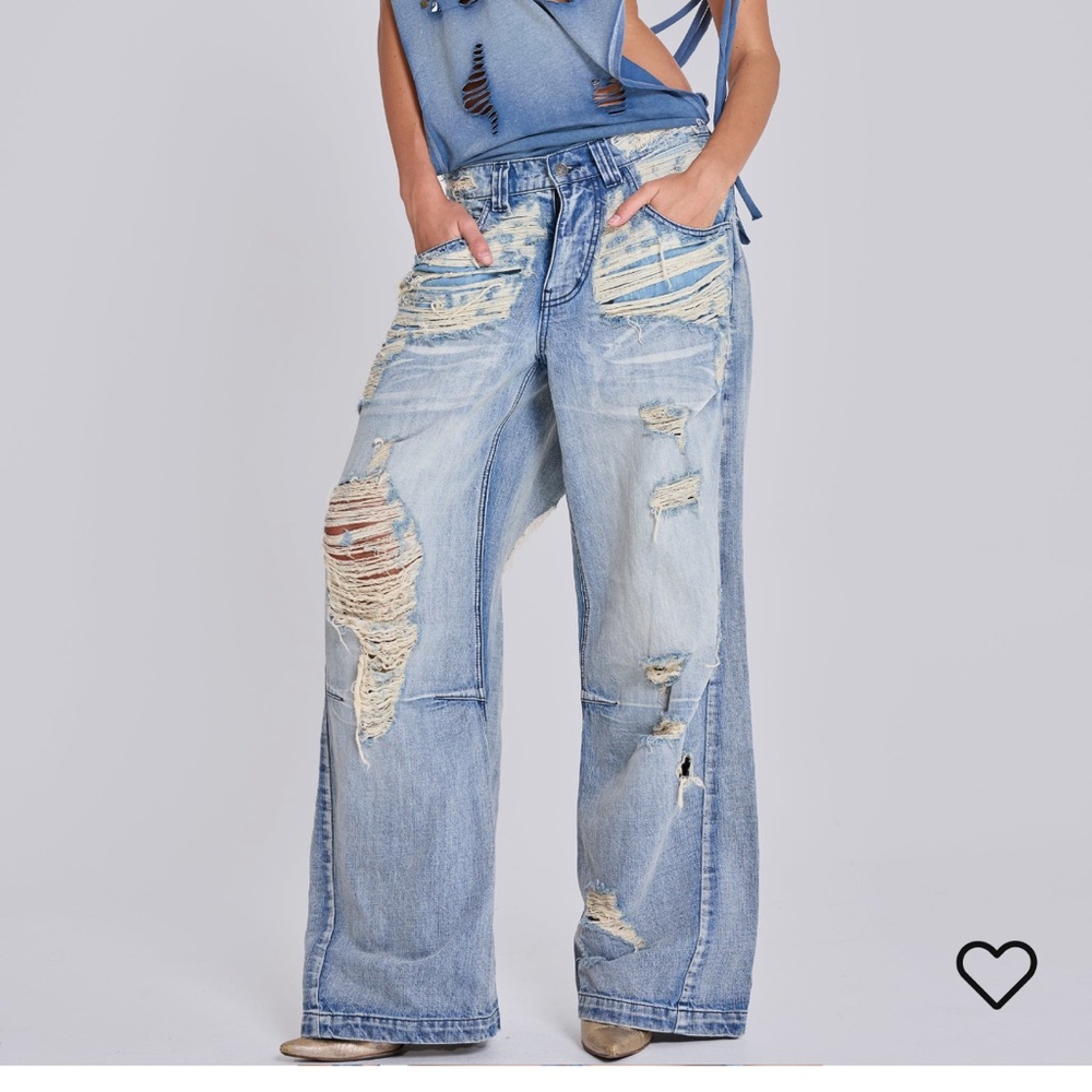 Jaded London Distressed Colossus Jeans